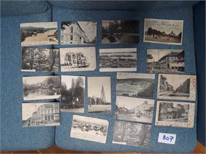 KRISTIANSAND 18 småformat brukt 1907-14 i svært blandet kvalitet
