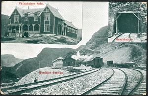 Bergensbanen, med hovedvekt på Myrdal stasjon, Flomsbanen og Flom. Drøyt 210 postkort, hvorav 186 i småformat.