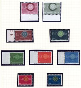 CEPT. Collection from 1956 to 1985 on pages.