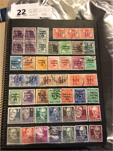 DDR - Sovjetisk Sone 1948- 1967  Fyldig samling med en del bedre merker tidlig i perioden.  (€ 700++)