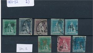 ITALIA - TOSCANA o 8 utaggede 1851-59. Varierende marger og ingen garanti