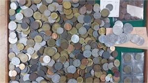 TYSKLAND, REICH, BRD, DDR. Stort parti mynt i oädla metaller