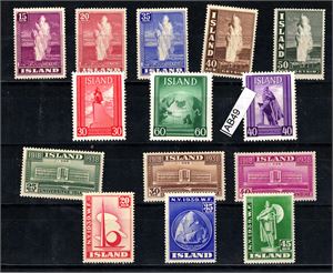 ISLAND xx ex Mi 193-213, 14 postfriske merker  (€ 191)