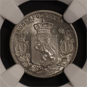 25 øre 1902 Norge MS64