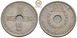 1 krone 1936 Haakon VII. Kv.01