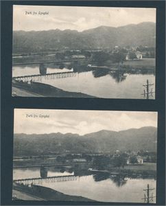 PARTI FRA LYNGDAL (M. Andersen). 2 like kort, 1 ubrukt og et postsendt 1911