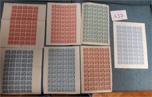 MOTIV: NORDEN 1969 Norden i postfriske helark fra Island, Danmark, Norge og Finland. De danske er ubrettet