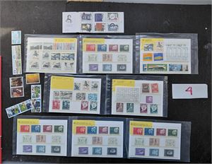 POSTFRISKE MERKER Pose diverse inkl 8 svenske samlesett