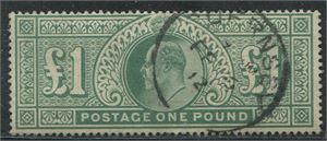 1902-13 £1 dull blue-green SG266