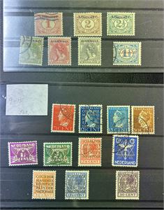 NEDERLAND-TJENESTE o/x ex Mi 1-19, 18 forskjellige