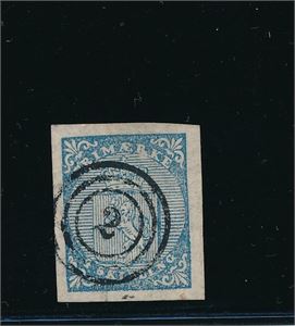 Nk 1 o. Bra marger og fullstempel "2" (Aalesund)
