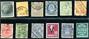 Norgessamling til 1971 i et Lindneralbum. Ser komplett ut, med unntak av et Returmerke.