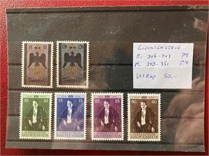 Lichtenstein Mi 346-51 - 2 serier postfriske