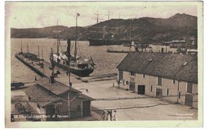 28 CHRISTIANSSAND PARTI AF HAVNEN (E. A. Erichsen) Postsendt 1919