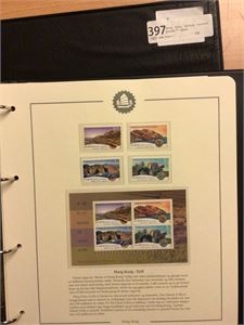 Hong Kong Samling moderne miniark ** i album