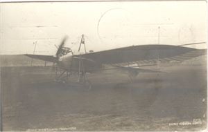 Fly Löitnant Donss flyvning i Fredrikstad.  (Enerett Kobbens flyvekomite) stemplet Fredrikstad 1912, sendt til Finland