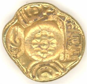 Yadava Dynasty, Gadyana, 1200-1247 ac. 3,8 gr.