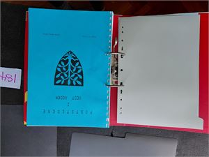 LITTERATUR: POSTSTEDENE I VEST-AGDER Kopi av boka til Stillufsen/Helvig Hansen i tykk ringperm. Ingen noteringer
