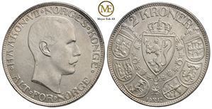 2 kroner 1917 Haakon VII. Kv.0