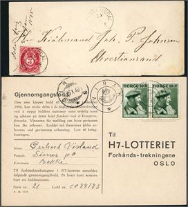 Ca 105 brev, kort og blanketter med stempler fra hovedsakelig Aust-Agder.