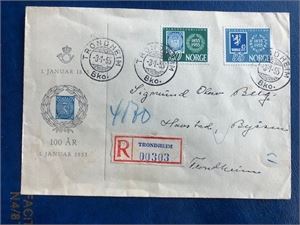 NK 425 og 427 Frimerker 100 år  FDC