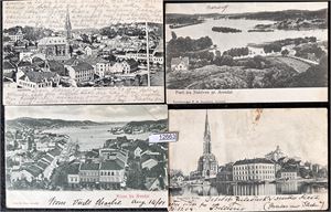 ARENDAL 4 småformat, alle fra før 1905. Varierende kvalitet, utrop 150 på annen auksjon