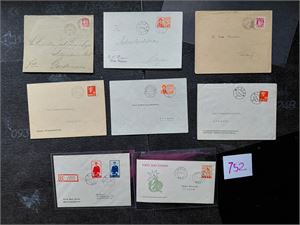 REISENDE - SKIP 6 brev + 2 FDC i bra kvalitet