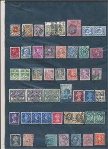 PERFINS Plansje ca 45 merker Europa/USA