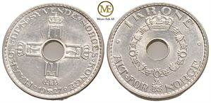 1 krone 1927 Haakon VII. Kv.0