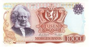 1000 kroner 1987 E.3973865. Kv.0