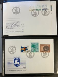 ÅLAND - ca. 110 stk forskj. FDC i album 1984-2002