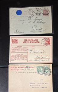 HELSAKER Marokko 1910, Ned. India 1902 og Cape of Good Hope 1913, alle brukt