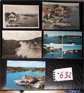 BREKKESTØ/HØVÅG 1 småformat (Joh. Arne Johnsen) sendt til Sverige 1931 + 4 storformat