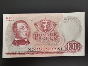 100 kroner 1977 Z 1-million erstatning ex. Skanfil