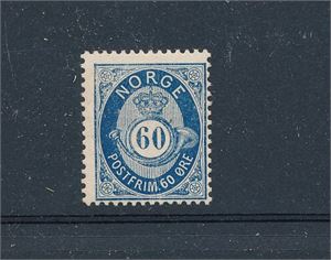 Nk 31 xx. 60øre skravert. Noen "prikker" i limet (Hk 2000)