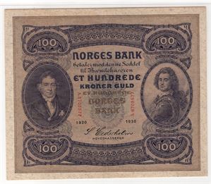 100 kroner 1930 A.8705577. Kv.01