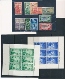 NEW ZEALAND xx/o Health stamps inkl 2 miniark. 1 merke brukt