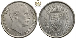 1 krone 1917 Haakon VII. Kv.0/01