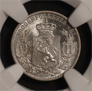 25 øre 1901 Norge MS65