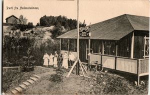 Buskerud Hedenstadmoen, Caffe Gimle. (Strøm 4763). Småf. s/hv. Stpl. Engesland 29-XII-14. Pen brukskvalitet.