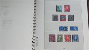 BRD, stämplad samling 1949-1969 i Lindneralbum, saknas 6-7 märken.