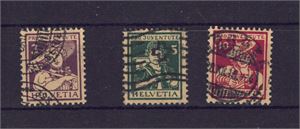 SVEITS, AFA 148-150, ProJuventute, stemplet serie (AFA 1200,-)