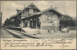 Vestfossen Jernbanestation. Brukt i 1906. K-2