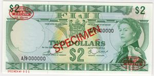 2 Dollar 1974 Fiji.Specimen. Kv.0