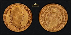 2 escudos 1820 gull