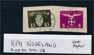 Tj 32,48 på klipp med Kronet posthorn "Nodeland"(VA Grad 5)
