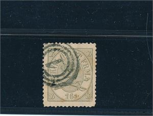 DANMARK o AFA 15, 16sk fintagget. Pent merke for utgaven (AFA 1200)