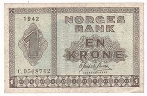 1 kroner 1942 C