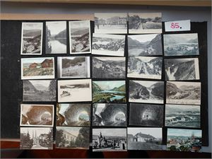 TELEMARK 28 småformat, flere ubrukte og strøkne