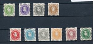DANMARK xx Mi 185-94 komplett serie Chr X (€ 200)
